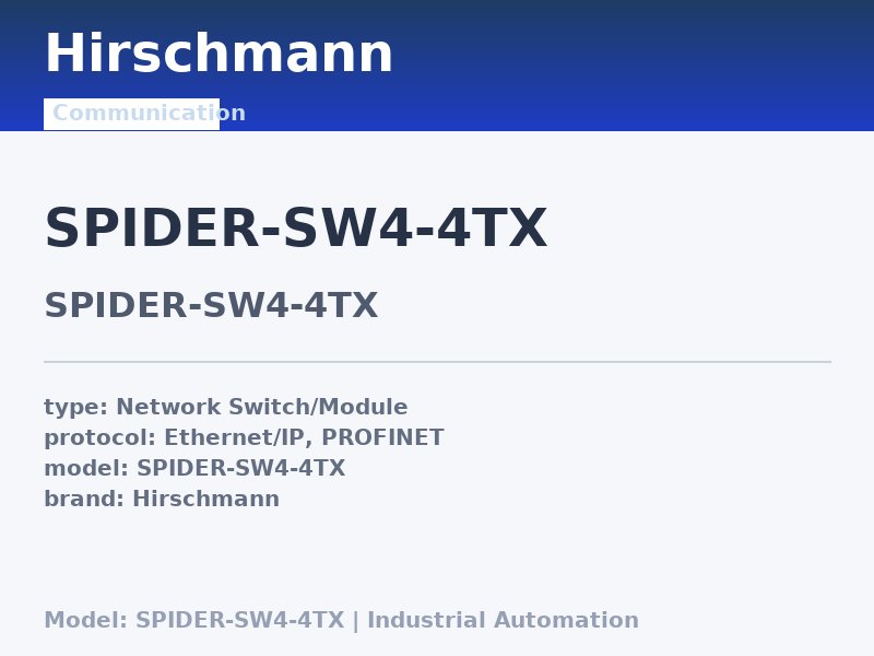Hirschmann SPIDER-SW4-4TX