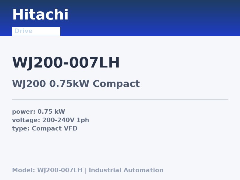 Hitachi WJ200-007LH