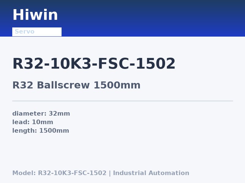 Hiwin R32-10K3-FSC-1502