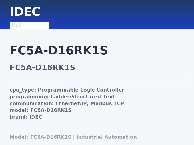 IDEC FC5A-D16RK1S