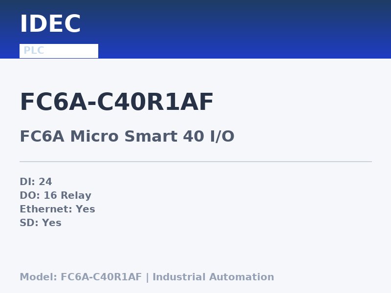IDEC FC6A-C40R1AF