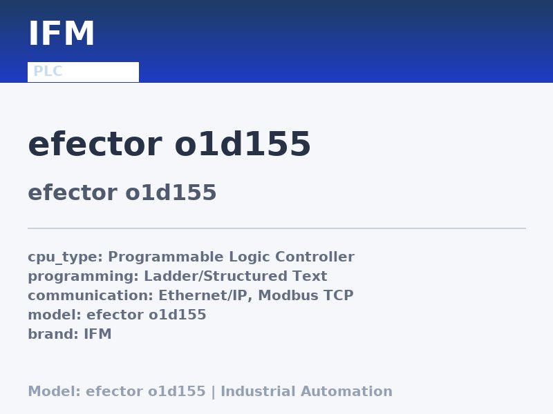IFM efector o1d155