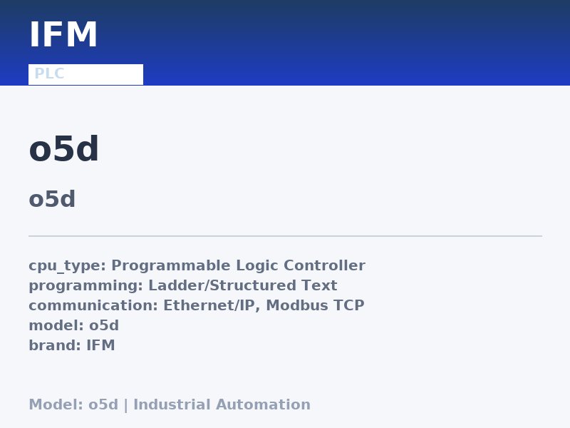 IFM O5D