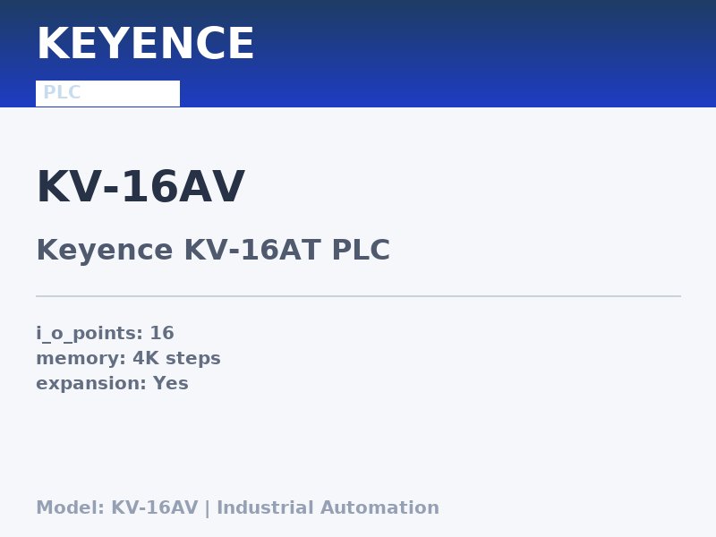 KEYENCE KV-16AV