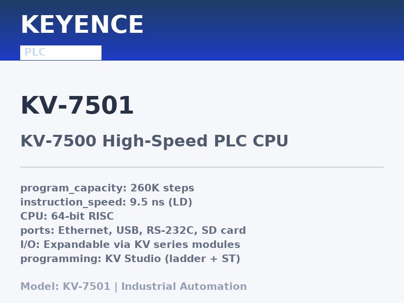 KEYENCE KV-7501