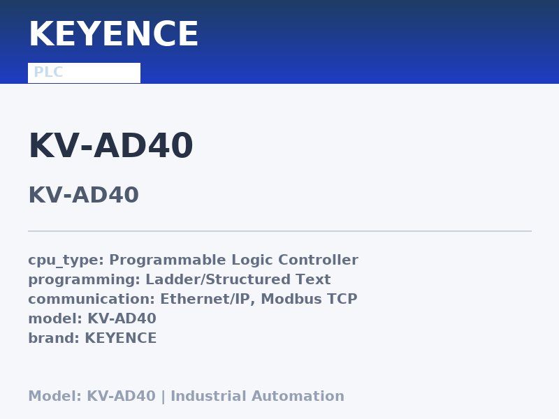 KEYENCE KV-AD40