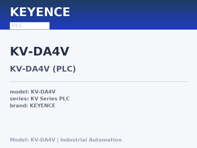 KEYENCE KV-DA4V