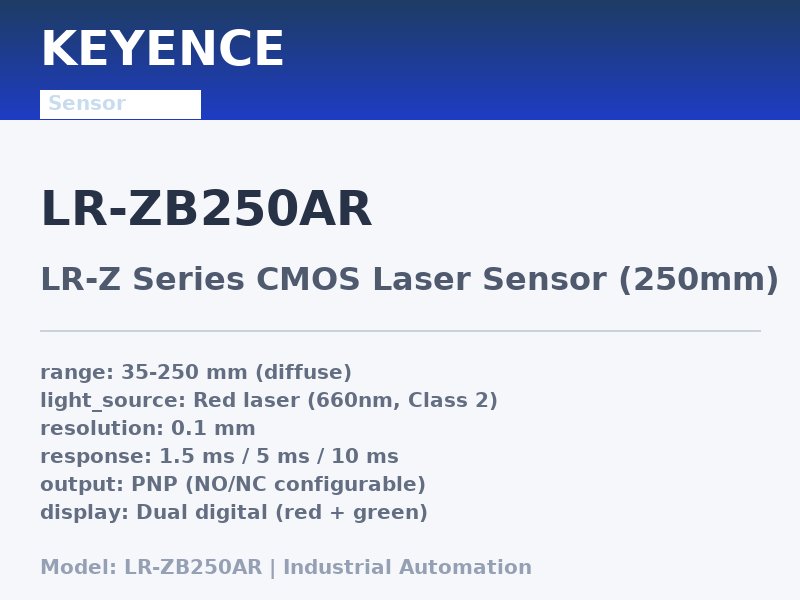KEYENCE LR-ZB250AR