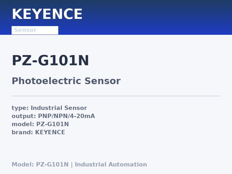 KEYENCE PZ-G101N