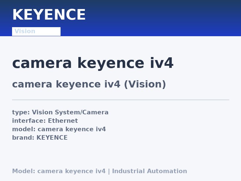 KEYENCE camera keyence iv4