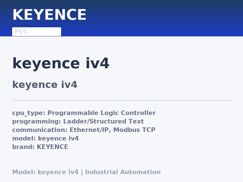 KEYENCE keyence iv4
