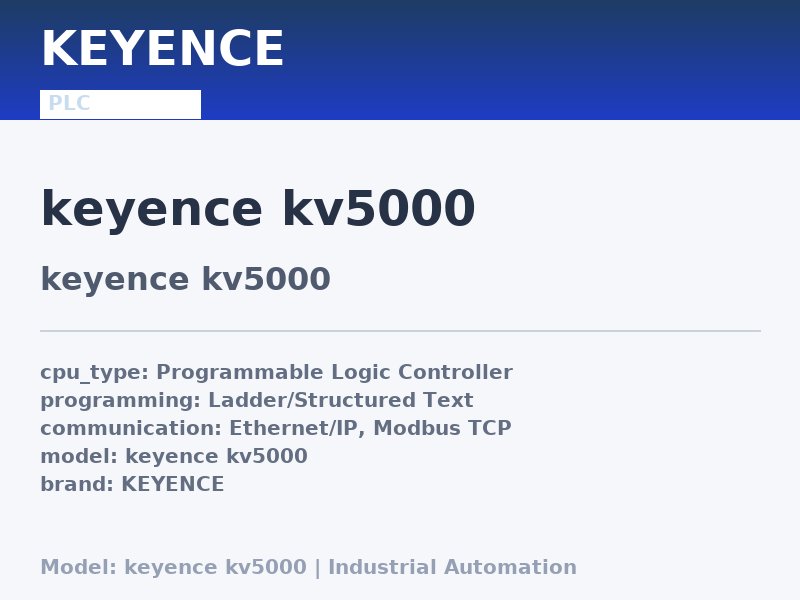 KEYENCE keyence kv5000