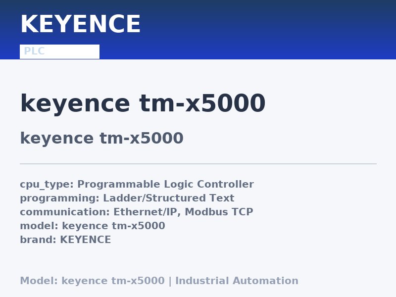 KEYENCE keyence tm-x5000
