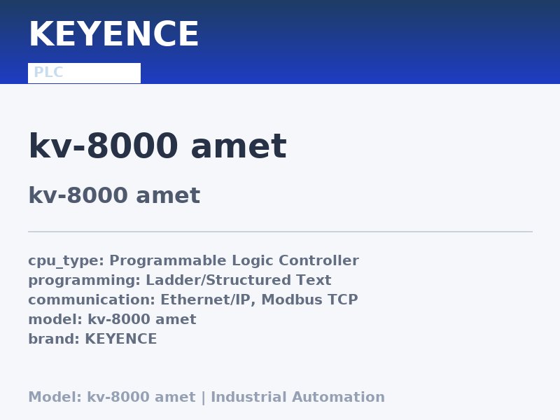 KEYENCE kv-8000 amet