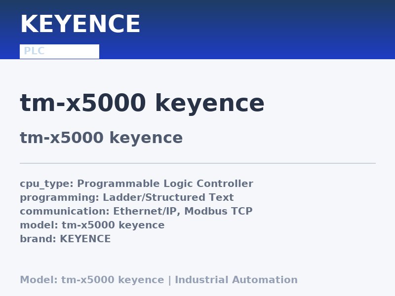 KEYENCE tm-x5000 keyence