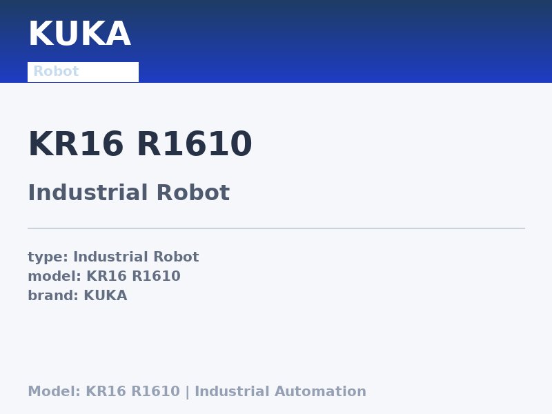 KUKA KR16 R1610