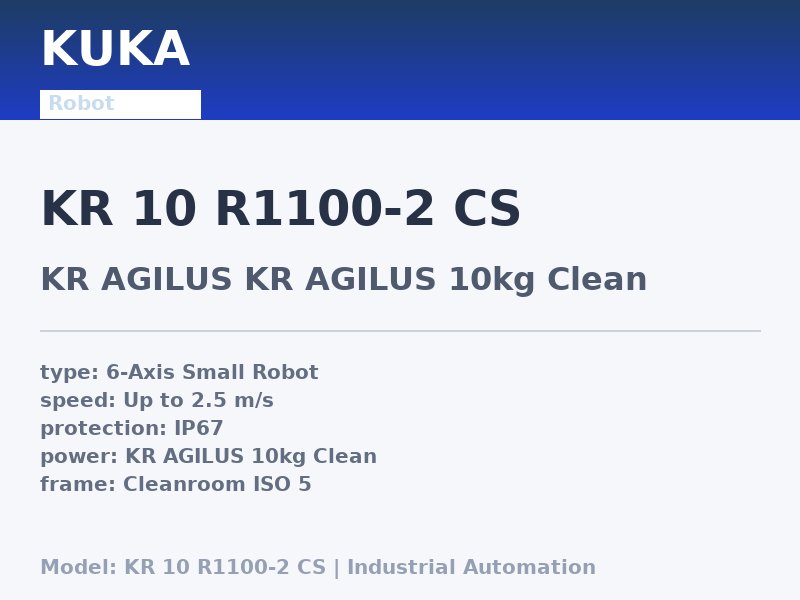 KUKA KR 10 R1100-2 CS