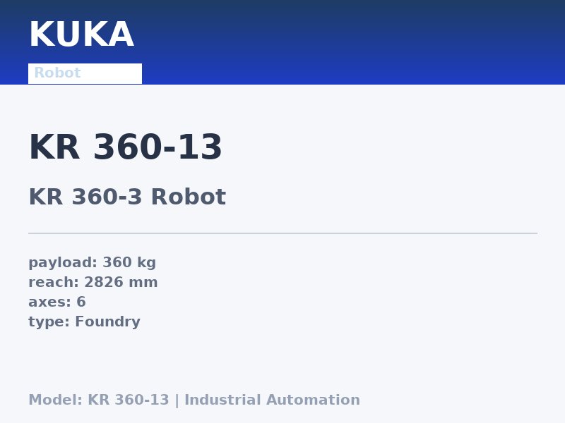 KUKA KR 360-13