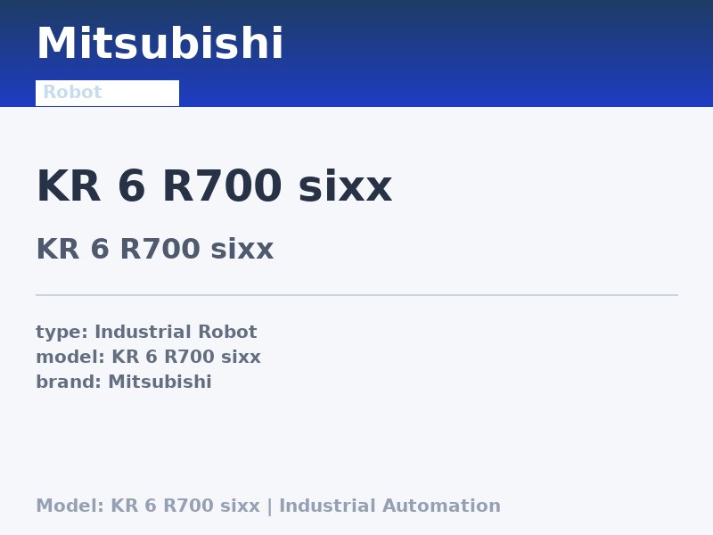 KUKA KR 6 R700 sixx