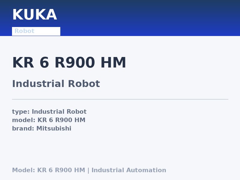 KUKA KR 6 R900 HM