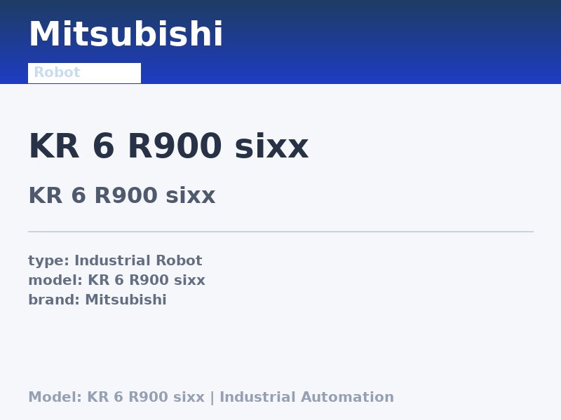 KUKA KR 6 R900 sixx