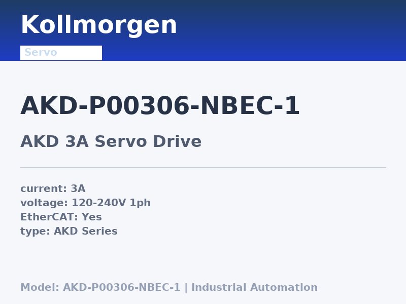 Kollmorgen AKD-P00306-NBEC-1