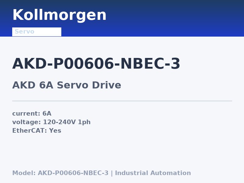 Kollmorgen AKD-P00606-NBEC-3