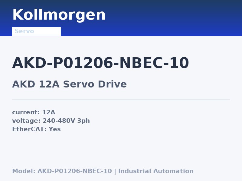 Kollmorgen AKD-P01206-NBEC-10