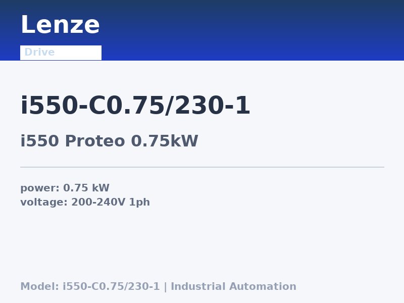 Lenze i550-C0.75/230-1