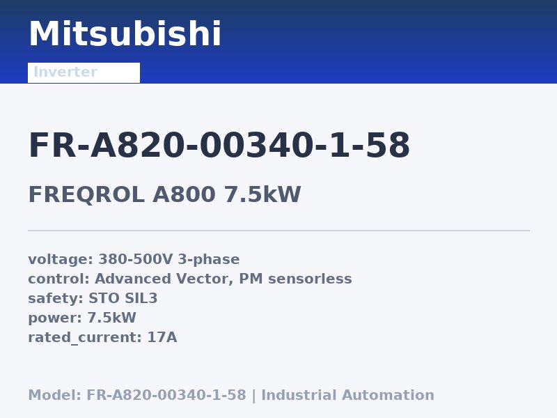 Mitsubishi FR-A820-00340-1-58