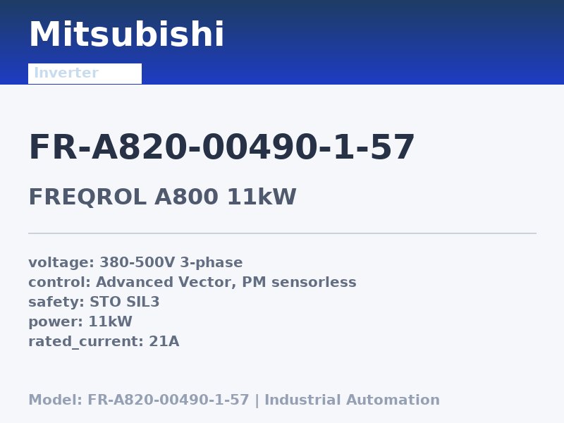 Mitsubishi FR-A820-00490-1-57