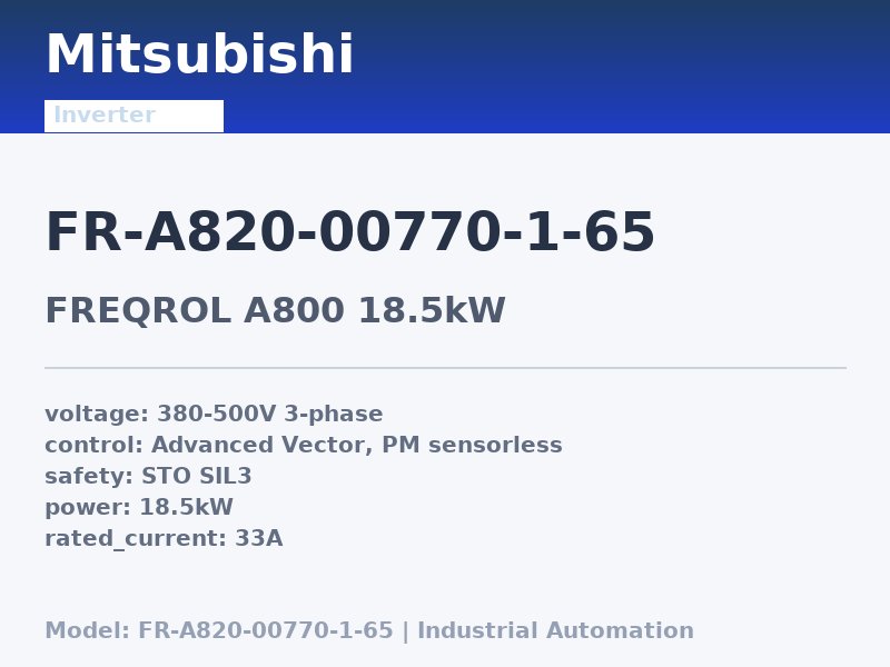 Mitsubishi FR-A820-00770-1-65