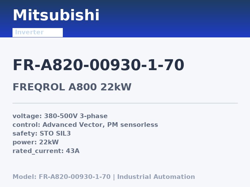 Mitsubishi FR-A820-00930-1-70