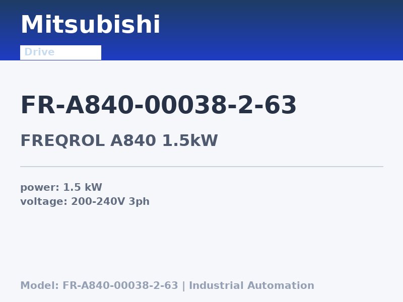 Mitsubishi FR-A840-00038-2-63