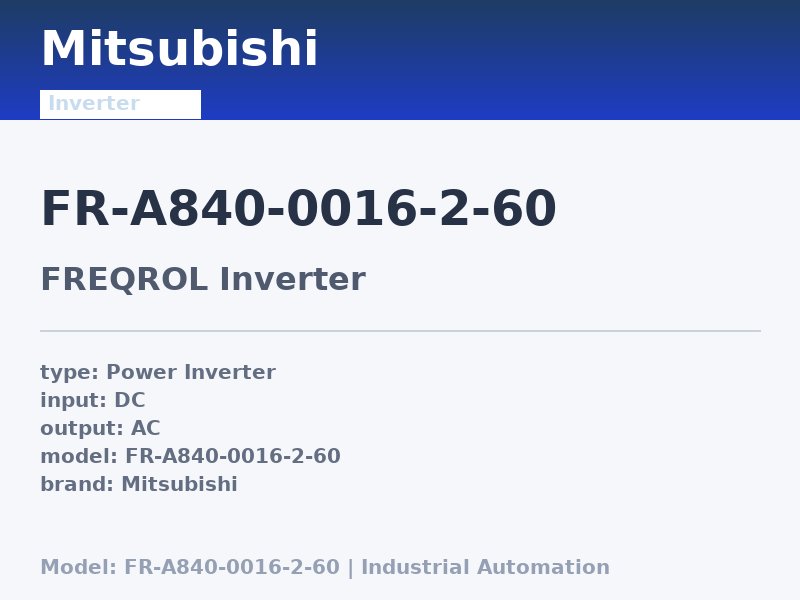 Mitsubishi FR-A840-0016-2-60