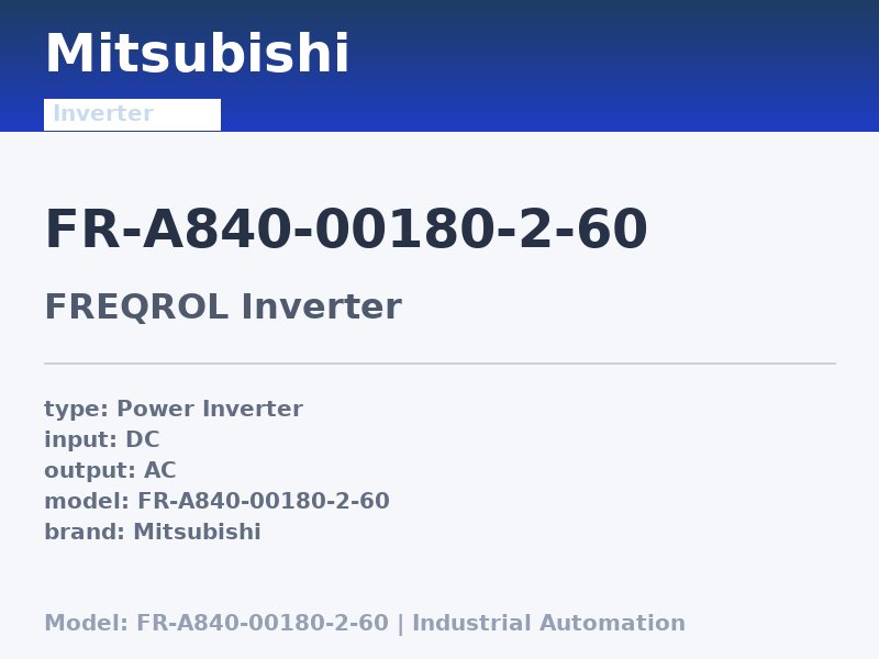 Mitsubishi FR-A840-00180-2-60