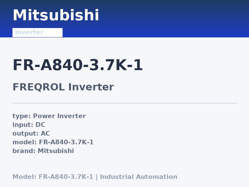 Mitsubishi FR-A840-3.7K-1