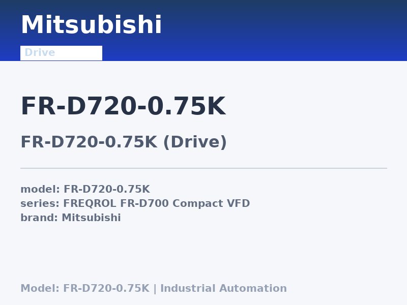Mitsubishi FR-D720-0.75K