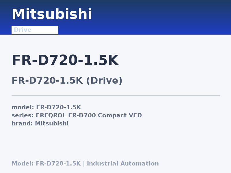 Mitsubishi FR-D720-1.5K
