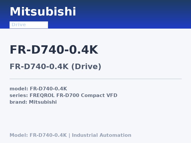 Mitsubishi FR-D740-0.4K