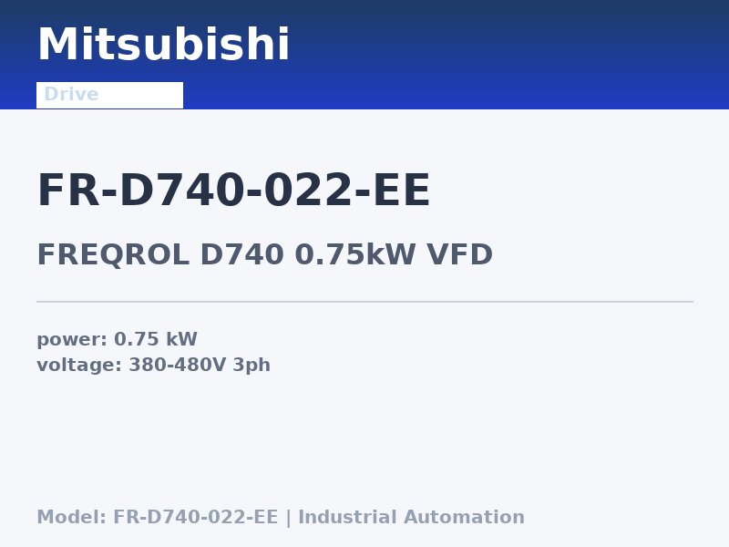 Mitsubishi FR-D740-022-EE
