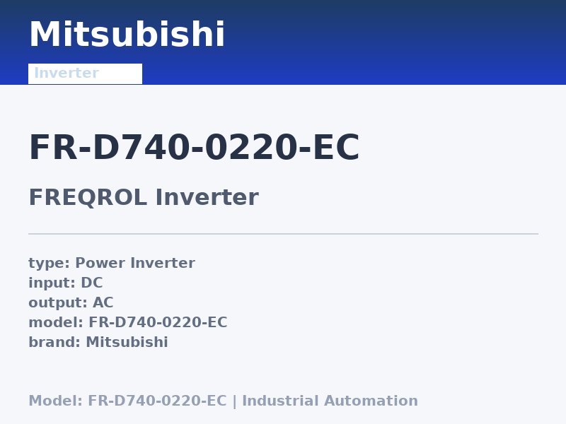 Mitsubishi FR-D740-0220-EC