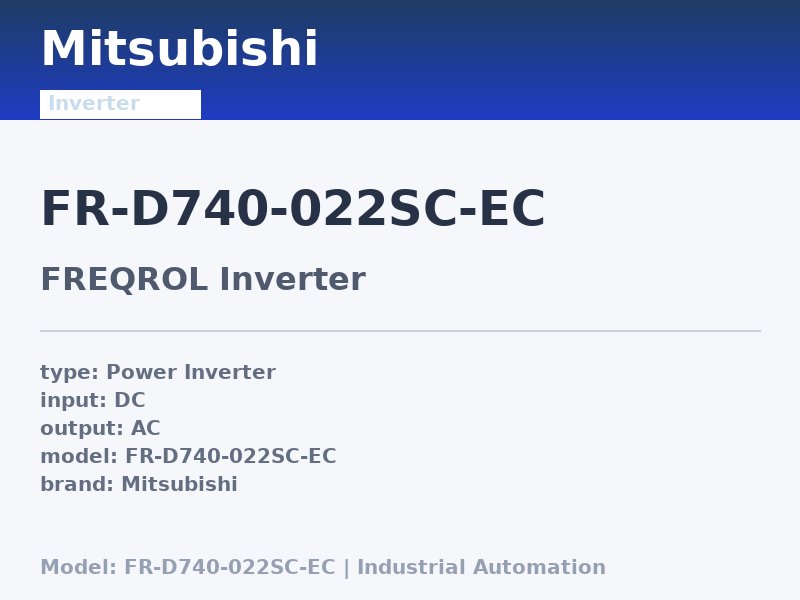 Mitsubishi FR-D740-022SC-EC
