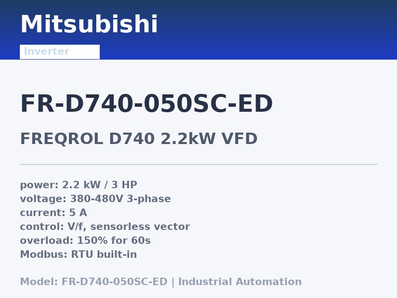 Mitsubishi FR-D740-050SC-ED