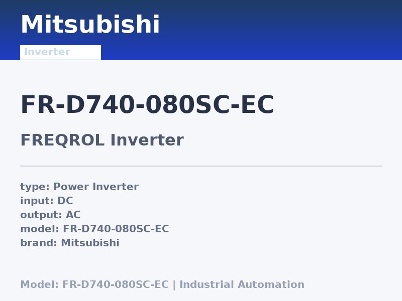 Mitsubishi FR-D740-080SC-EC
