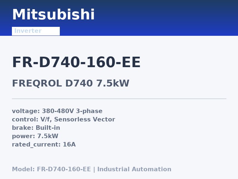 Mitsubishi FR-D740-160-EE