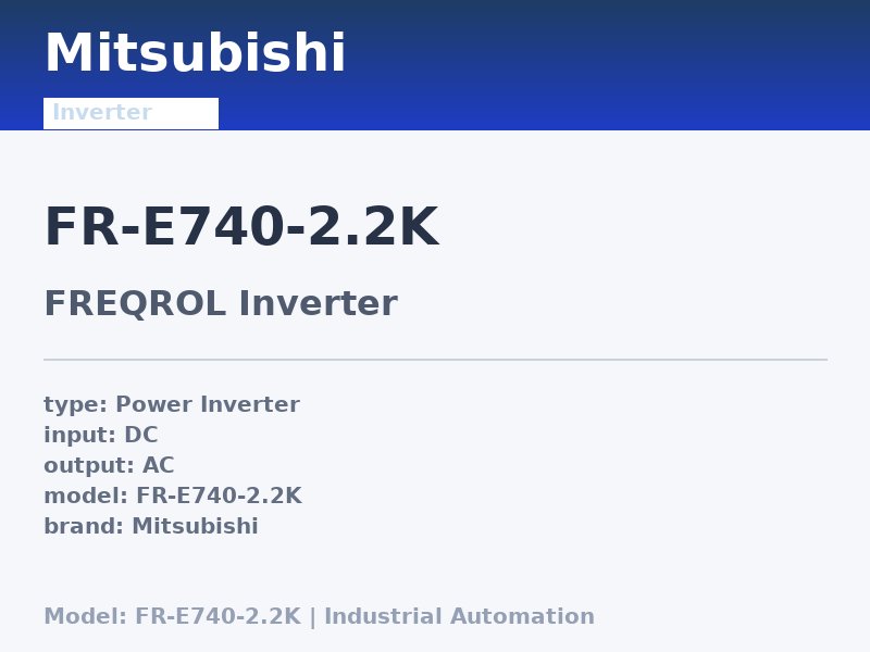 Mitsubishi FR-E740-2.2K