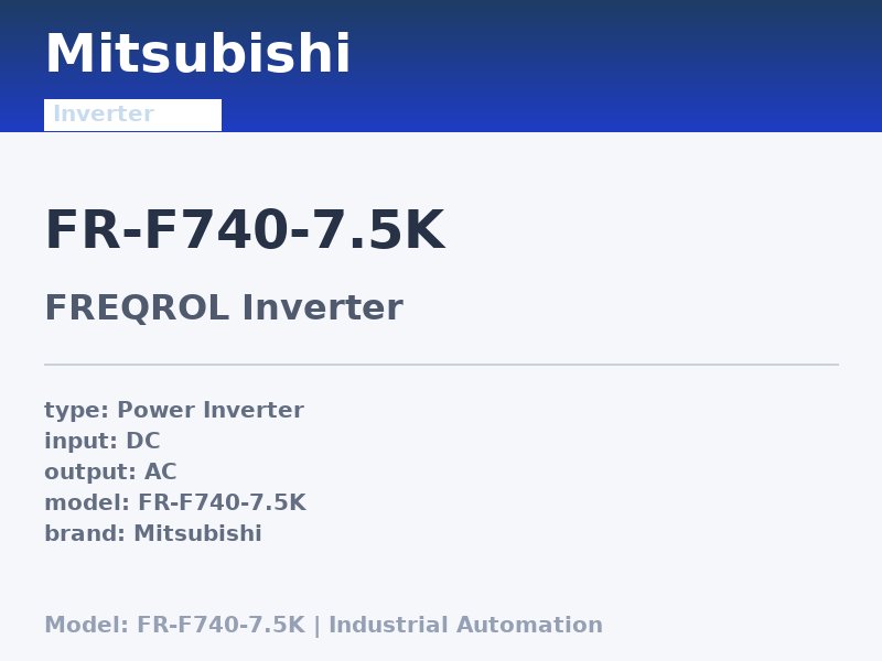 Mitsubishi FR-F740-7.5K