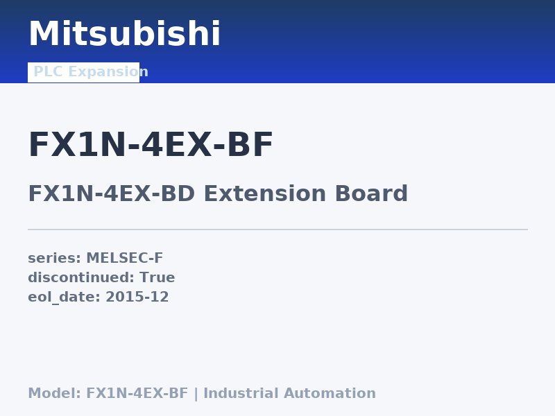 Mitsubishi FX1N-4EX-BF