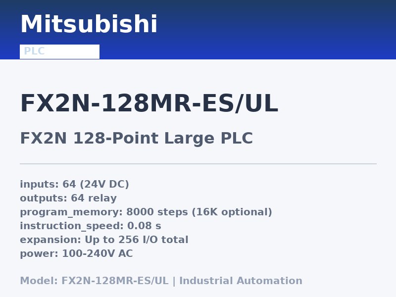 Mitsubishi FX2N-128MR-ES/UL